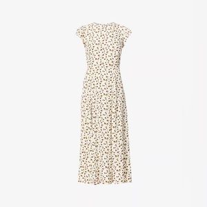 Reformation Gavin Dress - White Marion Floral Midi Dress - Size 0
